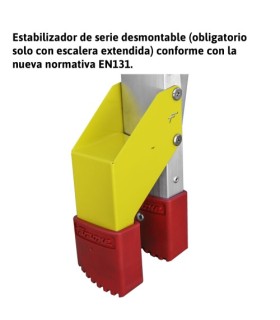 ESCALERA TELESCOPICA TIJERA 8x8 2,12m PLEGADA 1,30m ESTIR.4,2m