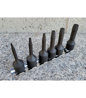 JUEGO VASOS EXTRACTOR AFLOJA PERNOS 2-3-4-6-8-10 3/8"