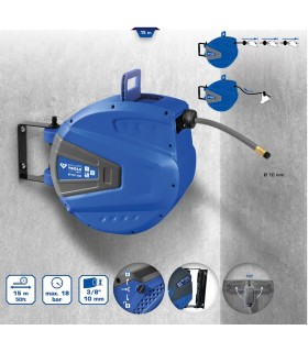 ENROLLADOR MANGUERA TUBO Ø 10mm  L 15m BRILLIANT