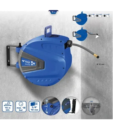 ENROLLADOR MANGUERA TUBO Ø 10mm  L 15m BRILLIANT