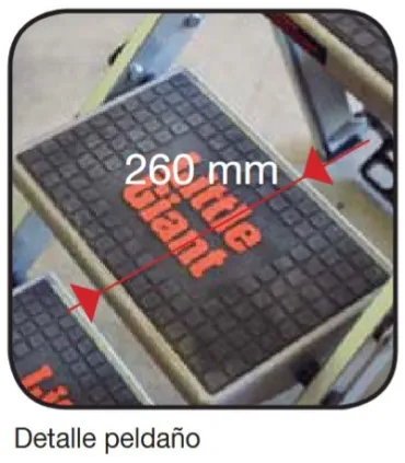 ESCALERA ALUMINIO 5 PELDAÑOS PROFESIONAL