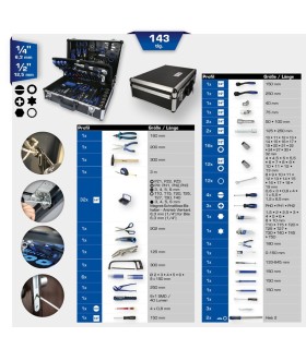 SET 143 HERRAMIENTAS UNIVERSAL BRILLIANT