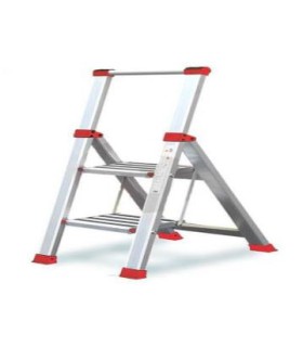 ESCALERA TIJERA BRICO ALUM 2 PELDAÑOS ANCHOS 0,45m