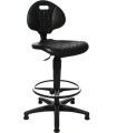 TABURETE SILLA DE TRABAJO, CON APOYA PIE, BASE EXT.590-840mm