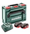COMBO METABO 2 BATERIAS 18V LI-HD 10 Amp +CARGADOR, EN MALETA