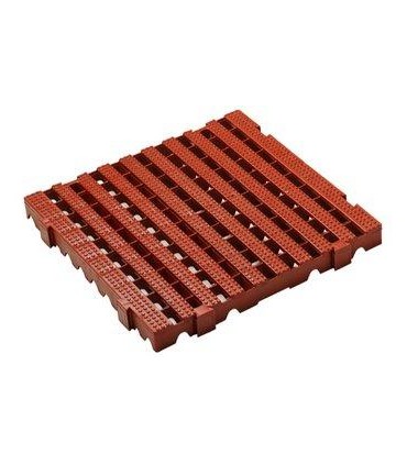 LOSETA PLASTICA ANTIDESLIZANTE 500x500x50 MARRON