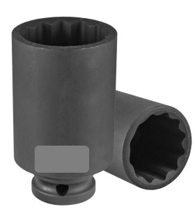 LLAVE DE VASO DE IMPACTO BIHEXAGONAL 1/2" LARGA 32mm