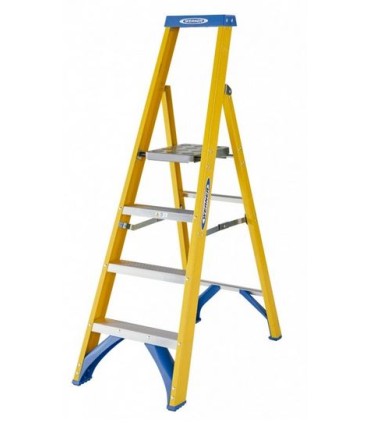 ESCALERA FIBRA VIDRIO 3 PELDAÑOS TIJERA
