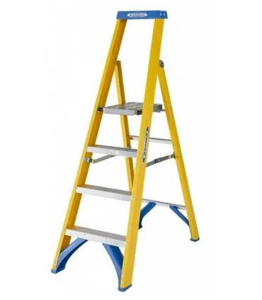 ESCALERA FIBRA VIDRIO 3 PELDAÑOS TIJERA