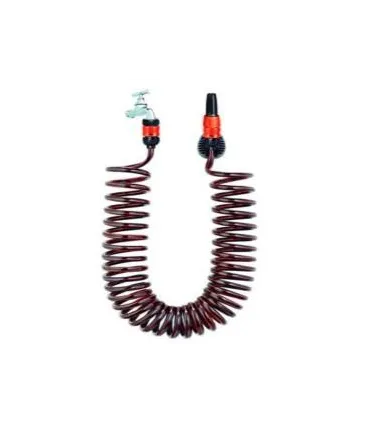 KIT MANGUERA ESPIRAL C/TOMA+LANZA JARDIN 10M DE GRIPO 3/4"-1/2" REF.D8591-88040000