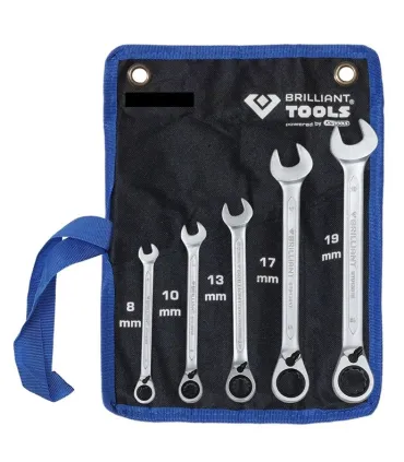 J. 5 LLAVE MIXTA CARRACA 8-19mm LEVA CONMUTABLE BT13205