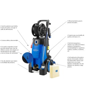 HIDROLIMPIADORA AGUA FRIA  MC4M 180/740 XT C/ ENROLLADOR