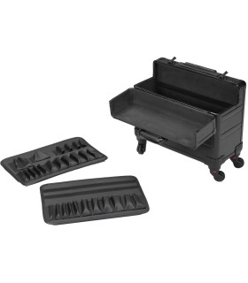 MALETA ALUMINIO TROLLEY  4 RUEDAS, APERTURA VERTICAL