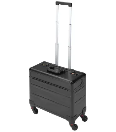 MALETA ALUMINIO TROLLEY  4 RUEDAS, APERTURA VERTICAL