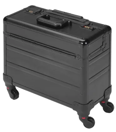 MALETA ALUMINIO TROLLEY  4 RUEDAS, APERTURA VERTICAL