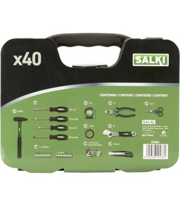 MALETA 40 HERRAMIENTAS COMBINADA SALKI