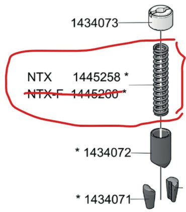 MUELLE PARA REMACHADORA NTX