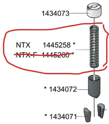 MUELLE PARA REMACHADORA NTX