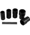 JUEGO 5 VASOS EXTRACTOR TORNILLOS/ TUERCAS 17 A 27MM