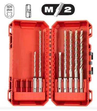 ESTUCHE PACKOUT MILWAUKEE 7 BROCAS SDS-PLUS 2 FILOS