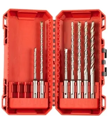 ESTUCHE PACKOUT MILWAUKEE 7 BROCAS SDS-PLUS 2 FILOS