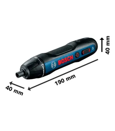 ATORNILLADOR BOSCH-GO 3,6 V -1,5AH 0-5Nm 0-360rpm 1/4"