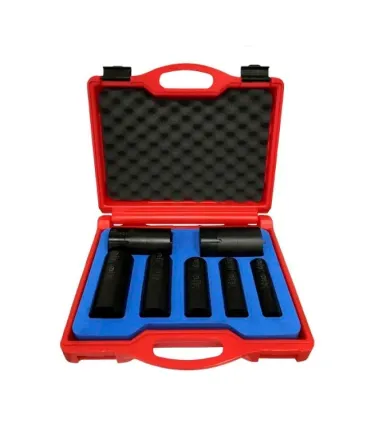 JUEGO 7 VASO TUERCA KM DTES EXTERIORES KM4 A KM10 + PROLONGADORES