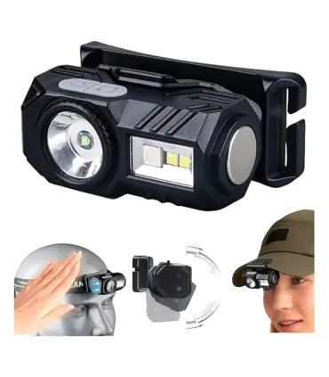 LINTERNA FRONTAL 5W RECARGABLE+SENSOR