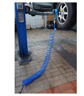 ESPIRAL TUBO AIRE Ø10mm Lomng 10 Metros C/ ENCHUFE RÁPIDO