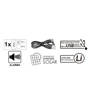 LINTERNA RECTA LED 10W 800LM MOD. RESCATE