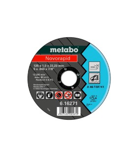 DISCO METABO 125x1,0 ACERO+INOX NOVORAPID