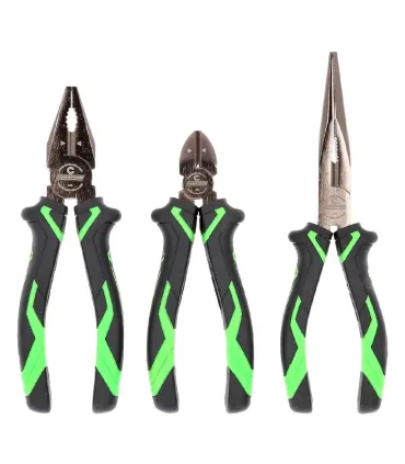 SET 3 ALICATES UNIVERSAL+CORTE+MECANICO RECTO KS TOOLS.