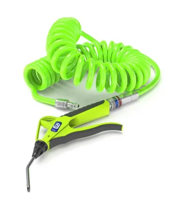 KIT ESPIRAL TUBO PU 10mm x 4m HI-VIS CON SOPLADORA 209 Y ENCHUFE E-SAFE