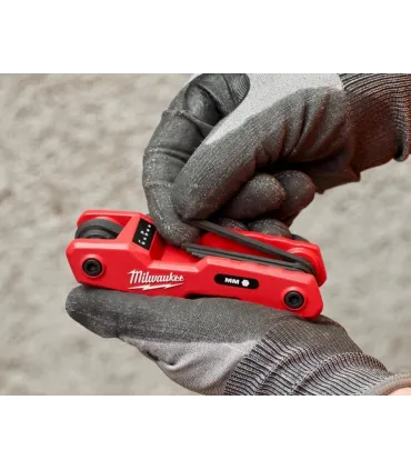 JUEGO LLAVES ALLEN NAVAJA 8 PIEZAS 1,5-8mm MILWAUKEE