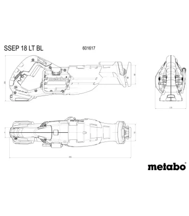 SIERRA SABLE METABO SSEP 18 LT BL 18V **SOLO CARCASA