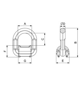 ANILLA SOLDABLE ABATIBLE 2Ton BMDS PHAS 804M