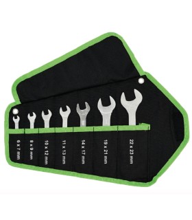 JUEGO 7 LLAVES PLANAS FIJAS DELGADAS 3mm 6x7 a 14x17