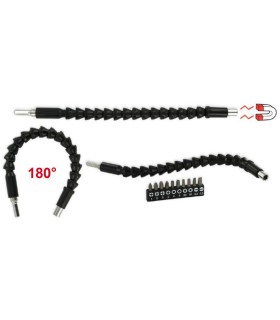 PORTAPUNTAS 1/4" FLEXIBLE 180º L 300mm