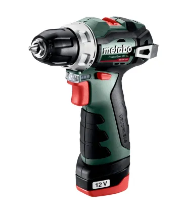 TALADRO ATORNILLADOR METABO 2 BAT.12V-2Ah POWERMAX BASIC
