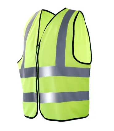 CHALECO DE TRÁFICO CON CREMALLERA AV CHINTEX AMARILLO