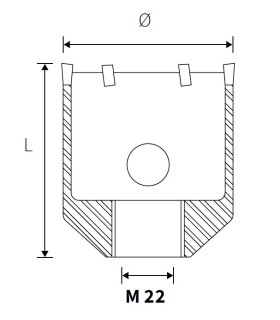 CORONA WIDIA 112mm M22
