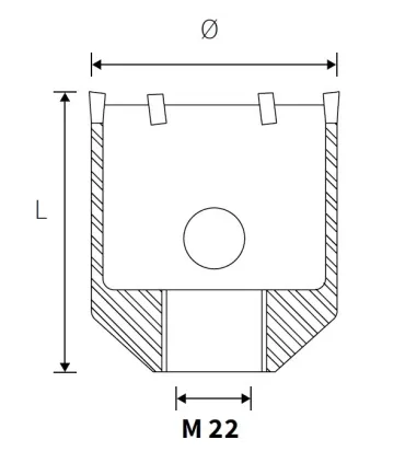 CORONA WIDIA 125 mm. M22