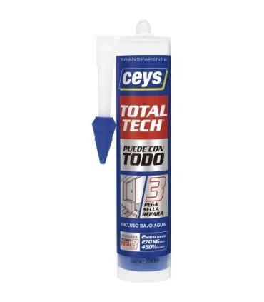 CARTUCHO ADHESIVO SELLADOR T-TECH TRANSP. 290 ml