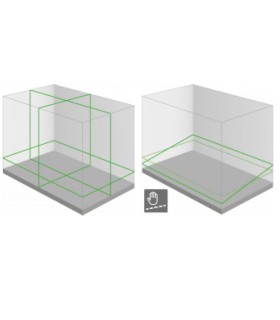 NIVEL LASER VERDE 3D 360º 120 Metros BATERIA MULTIMARCA