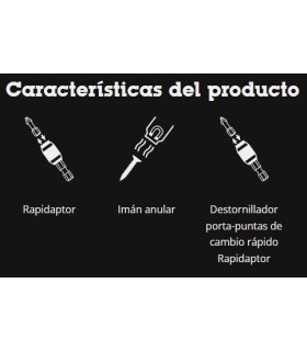 ADAPTADOR PUNTAS 1/4" RING RAPIDAPTOR WERA