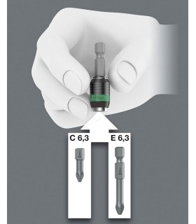 ADAPTADOR PUNTAS 1/4" RAPIDAPTOR WERA