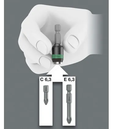 ADAPTADOR PUNTAS 1/4" RAPIDAPTOR WERA