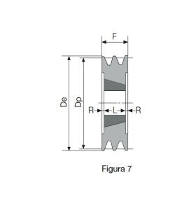 POLEA TAPER 150 6 CANALES SPB (2517)