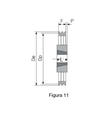 POLEA TAPER 250 2 CANALES SPZ (2012)