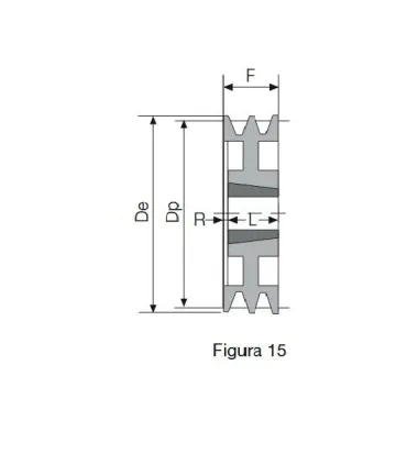 POLEA TAPER 250 3 CANALES SPB (3020)